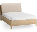 Επενδυμένο κρεβάτι Wellys I-Εκρού-140 x 200