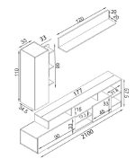 Σύνθετο σαλονιού Emina - Image 3