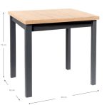 Τραπέζι Adam 90-Fusiko Mauro - Image 3