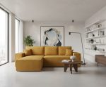Γωνιακός καναπές Malaga mini I-Moustardi-Αριστερή - Image 5