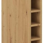 Επιδαπέδιο ντουλάπι με ράφια Nelor 15 D OTW BB-Γκρι σπέσιαλ - Φυσικό