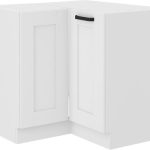 Επιδαπέδιο ντουλάπι γωνιακό Nelor 90x90 DN 2F BB-Λευκό