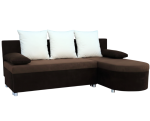 Γωνιακός καναπές Karl-Καφέ