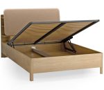 Επενδυμένο κρεβάτι Wellys I-Μπεζ-120 x 200 - Image 4