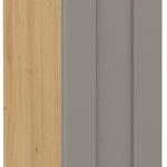 Κρεμαστό ντουλάπι Nelor 30 G 90 1F-Γκρι σπέσιαλ - Φυσικό