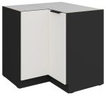Επιδαπέδιο ντουλάπι γωνιακό Arianna 90x90 DN 2F BB-Λευκό - Image 2