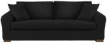 Καναπές Ορφέας Διθέσιος-145φ 90β εκ.-Μαύρο - Image 2