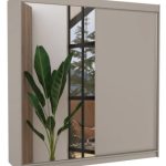 Ντουλάπα Bellov 200 συρόμενη-Γκρεζ