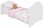 Παιδικό Κρεβάτι Leomari I-Λευκό-Χωρίς προστατευτικό-140 x 70