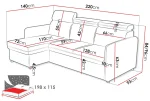 Γωνιακός καναπές Barcelo mini-Ohra - Image 3