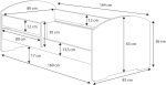 Παιδικό Κρεβάτι Belossi I-Λευκό-160 x 80-Χωρίς προστατευτικό - Image 3