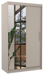 Ντουλάπα Zaist 120 συρόμενη-Γκρεζ