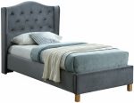 Κρεβάτι Aspen Velvet-Gkri 90x200