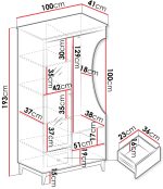 Γκαρνταρόμπα Windsor - Image 3