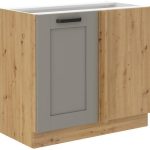 Επιδαπέδιο ντουλάπι Nelor 105 ND 1F BB-Γκρι σπέσιαλ - Φυσικό
