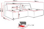 Γωνιακός Καναπές Floopy-Γκρι Ανοιχτό-Αριστερή - Image 3
