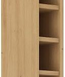 Κρεμαστό ντουλάπι με ράφια Nelor 15 G 90 OTW-Γκρι σπέσιαλ - Φυσικό