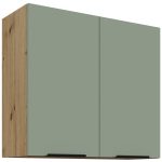 Κρεμαστό ντουλάπι Arianna 80 G 72 2F-Φυστικί - Image 2