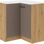 Επιδαπέδιο ντουλάπι γωνιακό Lorna 90x90 DN 2F BB