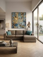 Γωνιακός καναπές Lina plus-Mpez Skouro-265 x 150 εκ.-Αριστερή - Image 3