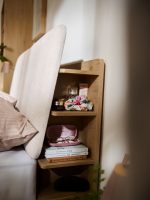 Επενδυμένο κρεβάτι Wellys I-Καφέ-140 x 200 - Image 6