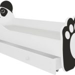 Παιδικό Κρεβάτι Corleon-Λευκό - Μαύρο-160 x 80