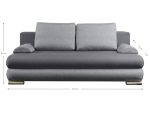 Καναπές - κρεβάτι Ribod-Μωβ - Γκρι - Image 4
