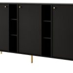 Μπουφές Siera 3F Shelf-Μαύρο