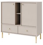 Μπουφές Siera 2F 2S Shelf-Μπεζ