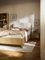 Επενδυμένο κρεβάτι Wellys I-Εκρού-140 x 200 - Image 5