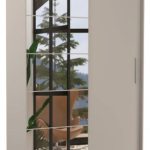 Ντουλάπα Zaist 150 συρόμενη-Γκρεζ