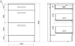 Επιδαπέδιο ντουλάπι Jeden 60 3D-Φυσικό - Image 3