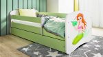 Παιδικό Κρεβάτι Babydreams Cartoon-Prasino-140 x 70-Mermaid - Image 2