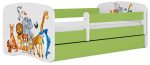 Παιδικό Κρεβάτι Babydreams Cartoon-Prasino-180 x 80-Animals