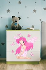Συρταριέρα Babydreams Cartoon-Prasino-Fairy with butterflies - Image 2