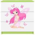 Συρταριέρα Babydreams Cartoon-Prasino-Fairy with butterflies - Image 4