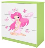 Συρταριέρα Babydreams Cartoon-Prasino-Fairy with butterflies - Image 5