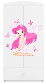 Ντουλάπα Babydreams Cartoon-Leuko-Fairy with butterflies - Image 5