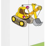 Ντουλάπα Babydreams Cartoon-Prasino-Digger
