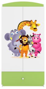 Ντουλάπα Babydreams Cartoon-Prasino-Zoo - Image 6