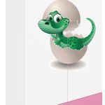 Ντουλάπα Babydreams Cartoon-Roz- Baby Dino