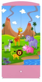 Ντουλάπα Babydreams Cartoon-Roz-Safari - Image 5