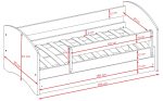 Παιδικό Κρεβάτι Babydreams Cartoon-Prasino-180 x 80-Formula - Image 3