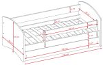 Παιδικό Κρεβάτι Babydreams Cartoon-Leuko-180 x 80-Digger - Image 3