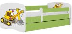 Παιδικό Κρεβάτι Babydreams Cartoon-Prasino-160 x 80-Digger