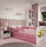 Παιδικό Κρεβάτι Babydreams Cartoon-Roz-160 x 80-Digger - Image 2