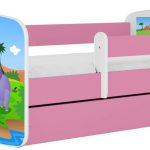 Παιδικό Κρεβάτι Babydreams Cartoon-Roz-180 x 80-Safari
