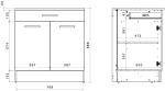 Επιδαπέδιο ντουλάπι Jeden 80 3D-Φυσικό - Image 3