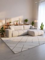 Γωνιακός καναπές Furyn L Maxi-Κρεμ - Image 7