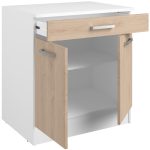 Επιδαπέδιο ντουλάπι Jeden 80 3D-Φυσικό - Image 5